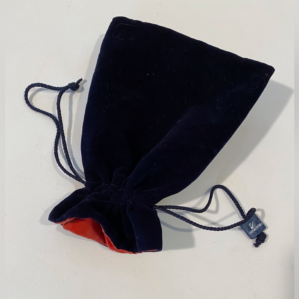Four Luxurious Small Black Velvet Jewelry Bags
